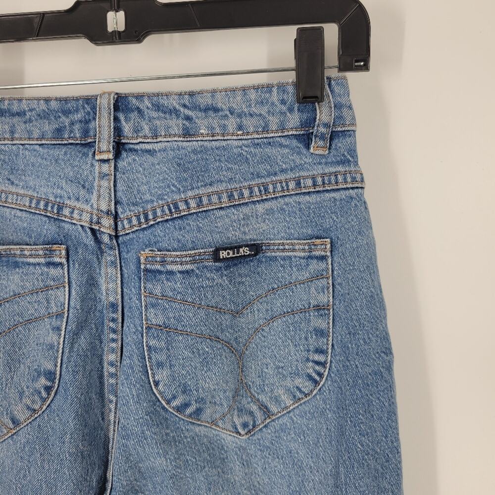 Rolla's Brad Worn Distressed Original Straight Leg Jeans 25 - Picture 5 of 10